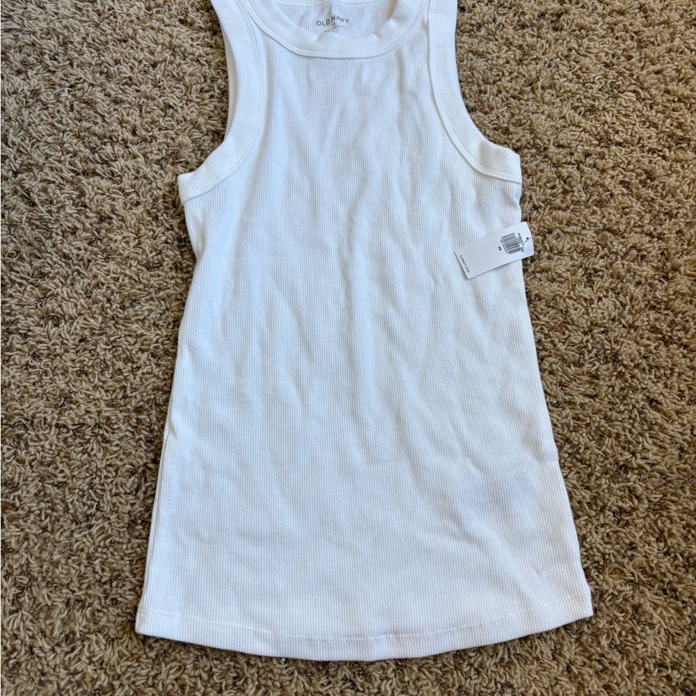 Old Navy White Kids Tank Top